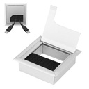 HASTHIP íróasztal kábel fedél alumínium 80x80mm Easy Install Cap