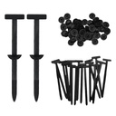 STHIRA 50Pcs Nylon Ttype Push Mount Cable Ties automotive panelekhez