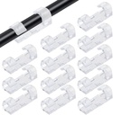 Öntapadó átlátszó kábel - Heavy- Duty Wire Holders (40 PCS) TV, PC, Laptop és Ethernet kábel menedzsment Self Adhezive Átlátszó kábel kábel