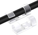 BEYOND alaplap kábel erős Self- tapadó Clear Dróttartók fali tartós műanyag kord menedzsment clamps (csomag 16 db)