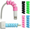 Leawall Spirál kábel Protector Cord Saver Mac Charger, iPhone Charger, Wire Protector, Könnyű Tartós Rugalmas Wire Winder töltő kábelek, adatkábelek, fülhallgató, csomag 8