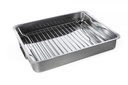 IKEA KONCIS Rosting Tin with Grill Rack, Stainless Steel 40x32 cm (16x13 ") - Eladta Stockland
