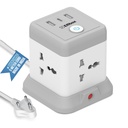 EMBOX Cube Extension Board 5 Meter Cable (QC 3.0) Nagy teherbírású hosszabbítólap USB-típusú C univerzális szótárral és Master Switch 124; Kompakt kiterjesztésű kord biztonsági zár és túlterhelésvédő