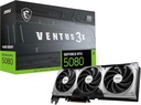 MSI GeForce RTX 5080 16G Ventus 3X OC Graphic Card - NVIDIA GeForce RTX 5080 GPU, 16GB GDDR7 256-bit Memory, 30 Gbps, PCI Express Gen 5 Interface, Upto 2640 MHz, TORX Fan 5.0