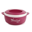 CELLO Sapphire Szigetelt sütemény Hot Pot Konyha 1250 ml Pink Whisky 124; Easy to Serve Airtight Szabadtéri széf belső acél szigetelt tartók élelmiszer forró & meleg Casserole Hot Pot Case készlet roti Rice Biryani