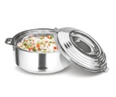 Milton Galaxia 1000 szigetelt rozsdamentes acél casserole, 1.2 L, szigetelt termikus serving Bowl, tartja Food Hot & Cold for Long Hours, Food Grade, Elegáns Hot Pot Food Warmer / Cooler, ezüst