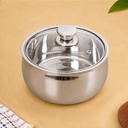 Nestasia Stainless Steel Insulated Casserole with Glass Lid (1000 ml) - 100% Food Safe Casserole for Roti Hot Casserole with Air Vent Lid - Keeps Food Hot & Cold Department 124; Rust Restaurant & BPA - Free