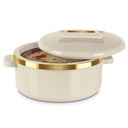 MILTON Curve 2500 Inner Stainless Steel Casserole, 2,15 liter, Elefántcsonti 124; BPA Free Aviation 124; Food Grade 124; Easy to Carriage 124; Easy to Store Aviation 124; Chapati Avies 124; Roti Aviation 124; Curd Maker