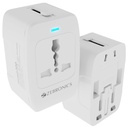 Zebronics 1500W All- in One Universal Travel Adapter, Upto 6A, Universal Socket, Swappable Pins for EU dama124; KR dama124; UK dama124; US dama124; JP dama124; AUS VAS124; CN, Mobile, Tablets, Laptop, & Grooming Devices (Travmate 120)