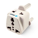 OREI India Dél-Afrikába, Botswana, Namíbia & More (Type M) Travel Adapter Plug - 2 in 1 - CE Certified - RoHS Compliant - White Color (DB- 10L)