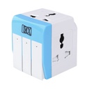 MX 3 Pin Multi Pug Adapter Universal Sockets 124; 3- Way Extension Socket 5A 250V egyéni Power Switches, LED Indicators & Safety Shutters