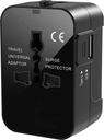 rts Fast Charging Type C (USB C) 5 in 1 Universal Charger Adapter, International All in one Worldwide Adapter Plug, Universal Travel Adapter with 2.4A, for 224 + Countries US, UK, EU, AUS, Mobile, Laptop