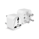 Elleys ENZO 3 pin Socket US Converter for India (USA, UK, China) Australia to India Plug Converter - Type D Plug Adapter 6A - 240V 2pin 3pin Universal Travel Adapter for Home, Office - 1 Pcs
