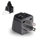 Orei India Ausztrália Plug, Új-Zéland & China & More - Type I - 2 in 1 - Perfect for Laptop, Camera USB Charger and More - Ce Certified - Rohs Compliant - Black - 5 Years Warranty