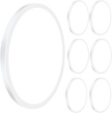 6Pack 2800LM Flush Mount LED Ceiling Lights,White 24W Slim Ceiling Light Fixture Round Day White 6000K Thin Round Flat 9Inch Ceiling lamp 120V Surface LED Ceiling Light 250W Equivalent
