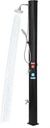 9.3 Gallon Solar Heated Outdoor Shower, 7.2FT Height, 360°Rotating Rainfall + 6FT Handheld Shower + Foot Faucet, Freestanding Black Poolside Shower with Hot & Cold Water Adjustment