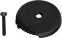 Tub Overflow Drain Cover -Bathtub Overflow Cover with Screw 3-1/8" Single Hole Fits Most Standard Bath Tub Drains-Matte Black