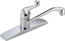 Delta Classic Chrome Kitchen Faucet, 3 Hole Kitchen Sink Faucet, Chrome 100LF-WF