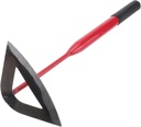 Hand Hoe Gardening Tool for Weeding and Cultivating 1-Piece Hollow Plowing Hoe for Flower and Vegetable Planting Sturdy Soil Digging Tool