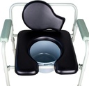 PU Commode Seat Cushion Universal Fit Toilet Chair, Sponge Padded Soft Pad for Bedside Commode Seat,with Two White Snaps and Screws. Commode Chair, Cover Shower Wheelchair