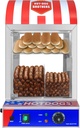 2-Tier Hot Dog Steamer Machine with Bun Warmer - 27L/24.52QT Electric Steamer with Adjustable Temperature
