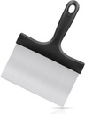 Grill Scraper, Griddle Scraper, Food Scraper with Handle for Blackstone Grill Accessories,Outdoor Barbecue Tools,Stainless Steel Scraper for Blackstone, Flat Top Grill Cleaning, Easy to Remove Stain