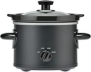 Matte Black 2 Qt Manual Slow Cooker