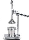Stainless Steel Manual Fruit Squeezer Hand Press Juicer Citrus Orange Pomegranate Press Extractor Portable for Commercial Home Use, Kitchen Gadget (Silver)