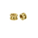 uxcell Knurled Insert Nuts - 100Pcs M3 x 3mm Length x 5mm OD Female Thread Brass Threaded Insert Embedment Nut for 3D Printer