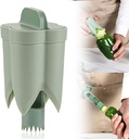 Pepper Seed Corer Remover,2025 Upgraded Red and Green Bell Pepper Cutter Corer Remover Tool for Vegetables and Fruits Kitchen Gadget (1, Green)