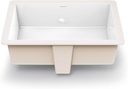 1482-CWH Lilli Classically Redefined Rectangular Undermount Lavatory Sink, White, 7.00 x 20.50 x 16.00 inches