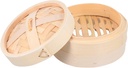 1set Food Steamer with Lid Handmade Dumpling Steamer for Cooking Dim Sum Preserve Nutrients Flavor Fits and Pots