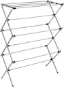 Honey-Can-Do Collapsible Laundry Drying Rack, Sturdy Steel, Foldable & Portable Clothes Drying Rack, Space-Saving Design, Indoor & Outdoor Drying, Ideal for Laundry Room 50lb Capacity, Silver