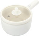 Angoily Electric Skillet Hot Pot Electric Pot for Cooking Ramen Noodle Cooker Non-stick Plug Easy to Clean