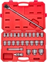 TEKTON 3/4 Inch Drive 12-Point Socket and Ratchet Set with Case, 26-Piece (19-50 mm) | SKT35205