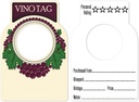 Two Sided Wine Bottle Tags - Large Paper Wine Tags for Your Wine Storage Cellar That Hang on The Glass Neck in Your Hutch, Rack Barrel Crate or Cube Great Gift for Any Enthusiast (100 pcs)