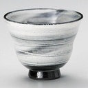 せともの本舗 Powdered Uzu Ceramic Bowl, 4.1 x 3.2 inches (10.5 x 8.2 cm), 10.7 fl oz (208 g), Shochu Cups, Soil, Handmade, Restaurant, Stylish, Tableware, Commercial Use