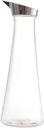 1.4L Acrylic Juice Bottle, Transparent Water Pitcher with Removable Lid, Juice Bottle Striped Water Ice Cold Juice Jug for Fridge, Perfect for Iced Tea, Sangria, Lemonade, Cold or Hot Beverages