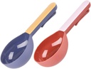 ibasenice 2pcs Pet Food Scoops Dog and Cat Food Shovels and Easy to Ergonomic Design for Accurate Portion Control Essential Pet Supplies