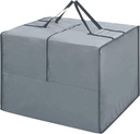 Boyspring Outdoor Storage Bag, 420D Waterproof Fabric, 32'' x 32'' x 24'', Patio Cushion Storage for Outdoor Furniture, Pillow (Grey)