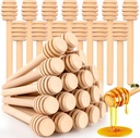 25Pcs Honey Dipper Sticks, Wooden Honey Dipper, 3 Inch Mini Honeycomb Stick, Honey Stirrer Stick for Jar Dispense Drizzle and Wedding Party Present