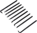 Bonsai Trimming Tool, Carving Brushed Knife Bonsai Tool Set High Hardness Anti Deform Manganese Steel for Rossing Pruning Shaping