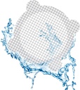 ANDANI 3.9 Inch Disposable Hair Catcher Shower Drain Hair Catcher Mesh Stickers Drain Cover Round Hair Drain Cover Bathtub Stopper with 5 mm Holes for Bathroom Kitchen Sink Mesh Filter (20), White