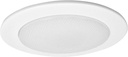 NICOR Lighting 4 inch White Shower Trim with Glass Albalite Lens, for 4 inch Housings (19509WH)