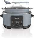 Ninja MC1001 Foodi PossibleCooker PRO 8.5 Quart Multi-Cooker, with 8-in-1 Slow Cooker, Dutch Oven, Steamer, Glass Lid Integrated Spoon, Nonstick, Oven Safe Pot to 500°F, Sea Salt Gray