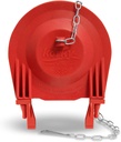 Korky 3060BP Universal Toilet Flapper Replaces Most Large 3-Inch Flappers - Long Lasting Rubber - Easy to Install - Made in USA, Red