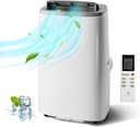 14000BTU Portable Air Conditioners Cool up to 750 Sq. Ft, 3-in-1 Portable AC Units for Rooms with Sleep Mode, 24H Timer, Remote Control, Window Vent Kit, Activated Carbon and Silver Ion Filter