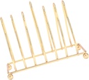 Wear Resistant Iron Plate Rack Kitchen Storage Accessory Decorative Household Plate Stand with Drainage Design and Tableware Organization in Homes Hotels and Restaurants