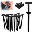 Nylon Universal Cable Tie Buckle,Cable Zip Ties Heavy Duty,Multi-Purpose Self-Locking Nylon Cable Cord Management,Plastic Cable Tie Buckle for Car Daily Repair (20PC)