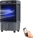 Portable Evaporative Air Cooler, 3 Speed Swamp Cooler with 120° Oscillation, 5/8/10 Gal Water Tank, 12hrs Timer, Remote Control, for Home & Office(80x43x32cm/31x17x13in)